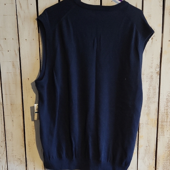 Van Heusen Deep Blue Knit Vest - Picture 2 of 3